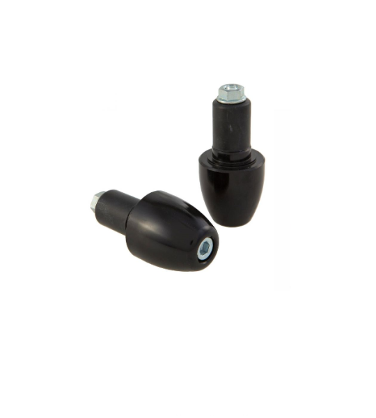Coppia Masse Antivibranti Manubrio Nere Universali Innesto D MM17 per Moto Varie Marche e Modelli  XAF011